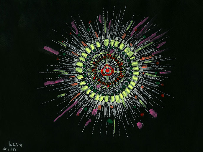 Mandala IV, dessin de 1986