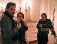 Avec Malgorzata Paszko et Tadeus Koralewski, lors d'un vernissage A. Cassel, galerie F. Lanzenberg, 2009